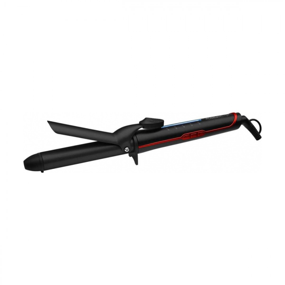 Hair crimper black with red Power 35w Number of temperature modes 5  Work surface material Ceramic coating