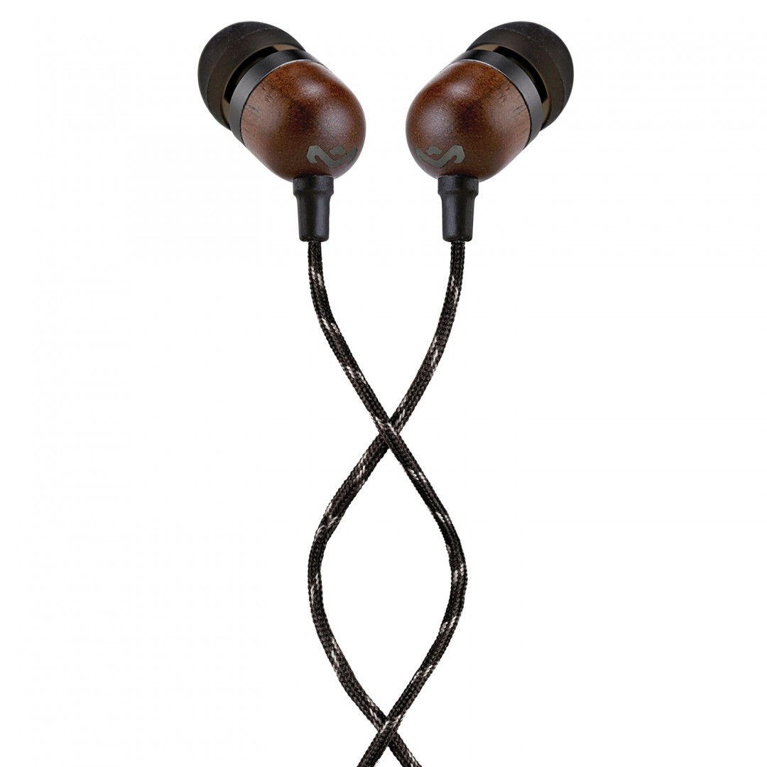Wired Headphone/ House of Marley/ House of Marley EM-JE041-SB Smile Jamaica In-Ear Headphones With Remote And Microphone (SINGBLACK)